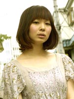 シフォン ボブ 右斜め