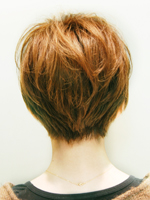 シルエット ショート 後ろ