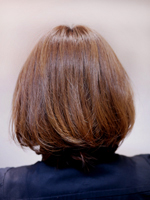 オレンジボブ 後ろ