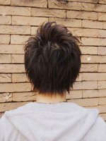 ショートブラッブラック 後ろ