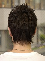 ショートウルフ 後ろ