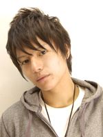 束感 ショート 正面