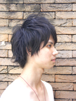 黒髪ショート 右